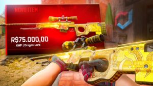 um INSCRITO ganhou uma DRAGON LORE c/ CROWN FOIL no CSGO.NET ( R$75.000,00 )