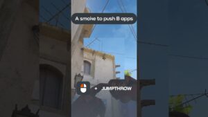 THROW THIS SMOKE TO PUSH B APPS ON MIRAGE #shorts #csgo #cs2