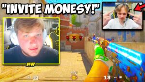 S1MPLE INVITES M0NESY TO PLAY FACEIT IN CS2! COUNTER-STRIKE 2 Twitch Clips