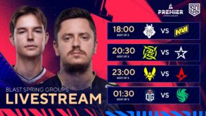 🏆 BLAST Premier Spring Group | Ngày 2 - G2 vs NAVI, NIP vs coL, Vitality vs Astralis, OG vs Falcons