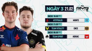 🏆 PGL Copenhagen Major - RMR EU B: Ngày 3 | Astralis vs Monte, Vitality vs ENCE, Spirit vs Heroic