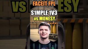 S1MPLE ESTA DE VUELTA🚀CLUTCH 1V3 CONTRA MONESY EN FPL  #csgo #cs2 #esports #faceit #major #cs #1v3
